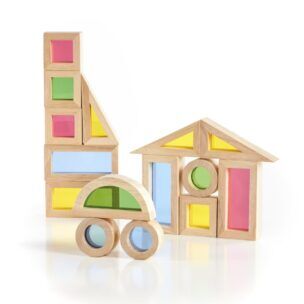 Guidecraft Regenboogblokken Junior – Set 40 stuks