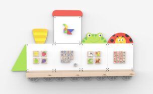 Magnetisch Wandspeelbord – Wandelementen Locomotief