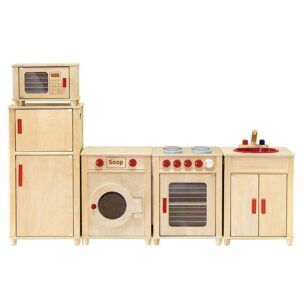 Speelkeuken Naturel 5-Delig foto 2