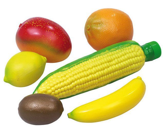 Fruit-shaker-set & maïs-guiro