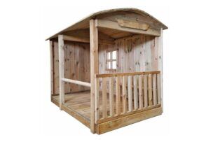 Houten Ponystal voor buiten foto 2