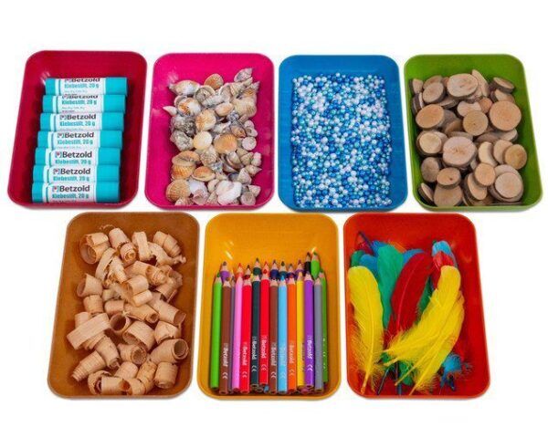 Duurzame Sorteerschalen 5 stuks in diverse kleuren