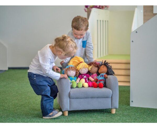 Stoffen poppen set van 4 schattige personages