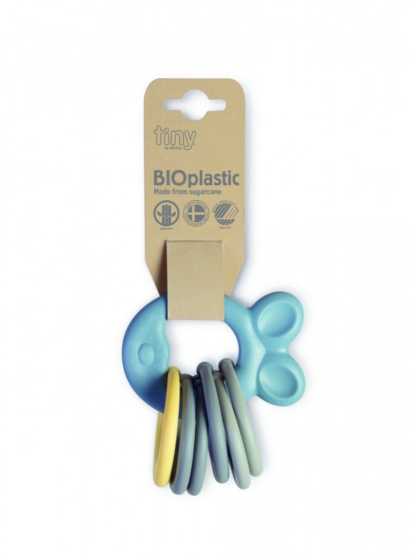 Dantoy TINY BIOplastic bijtringen (7-delig) Blauw