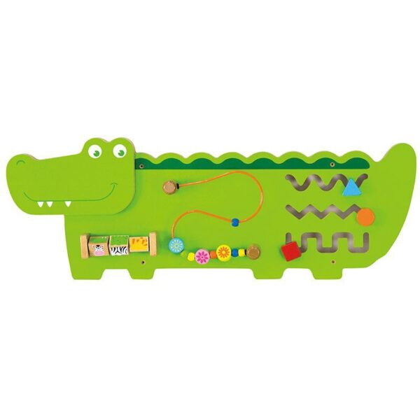 Wandspeelbord Krokodil klein foto 1