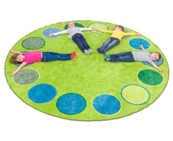 Speelkleed Rond met 14 zitcirkels – ⌀ 300 cm