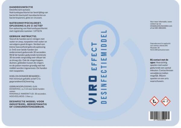 Viro Desinfectiemiddel voor handen 1 liter met doseerdop