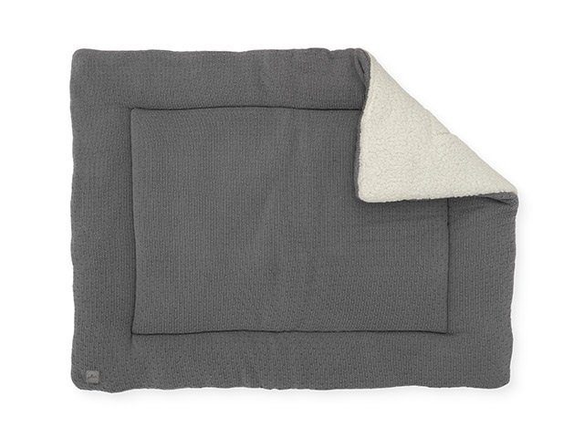 Jollein Boxkleed 80 x 100 cm Bliss knit storm grey - Grijs