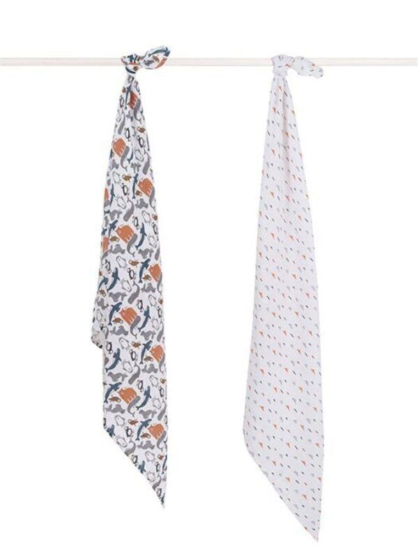 Hydrofiel multidoek large 115x115cm Polar 2pack