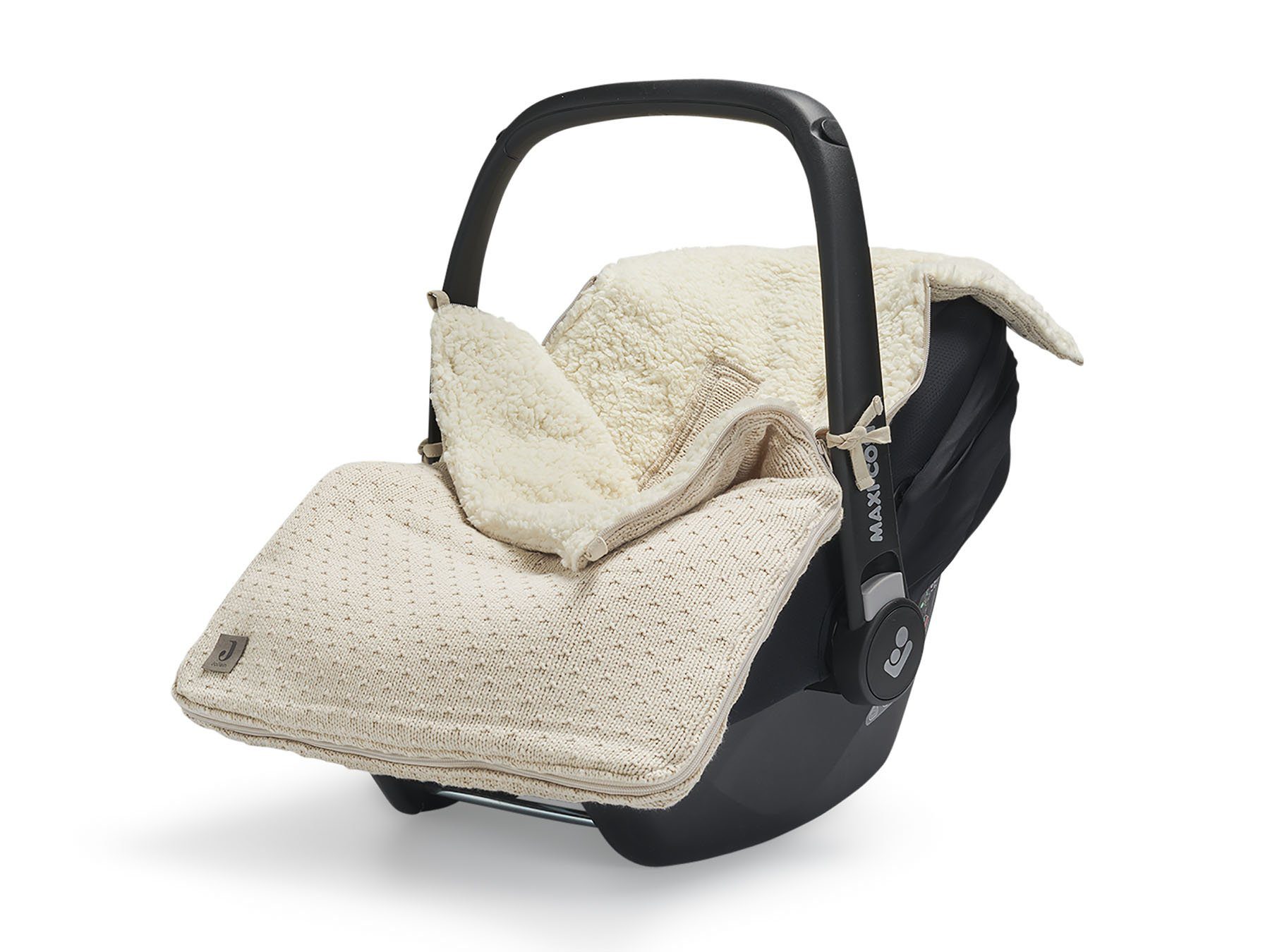 Voetenzak voor Autostoel & Kinderwagen - Bliss Knit - Nougat