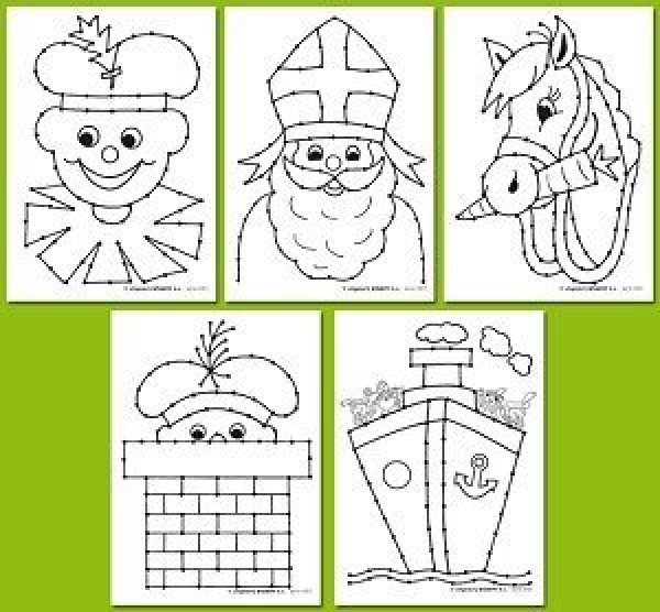 Borduurkaarten Serie 691 – Sinterklaas en Piet foto 1