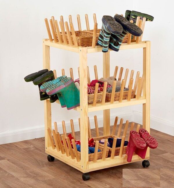 Verrijdbare Trolley Laarzenrek – Schoenenrek