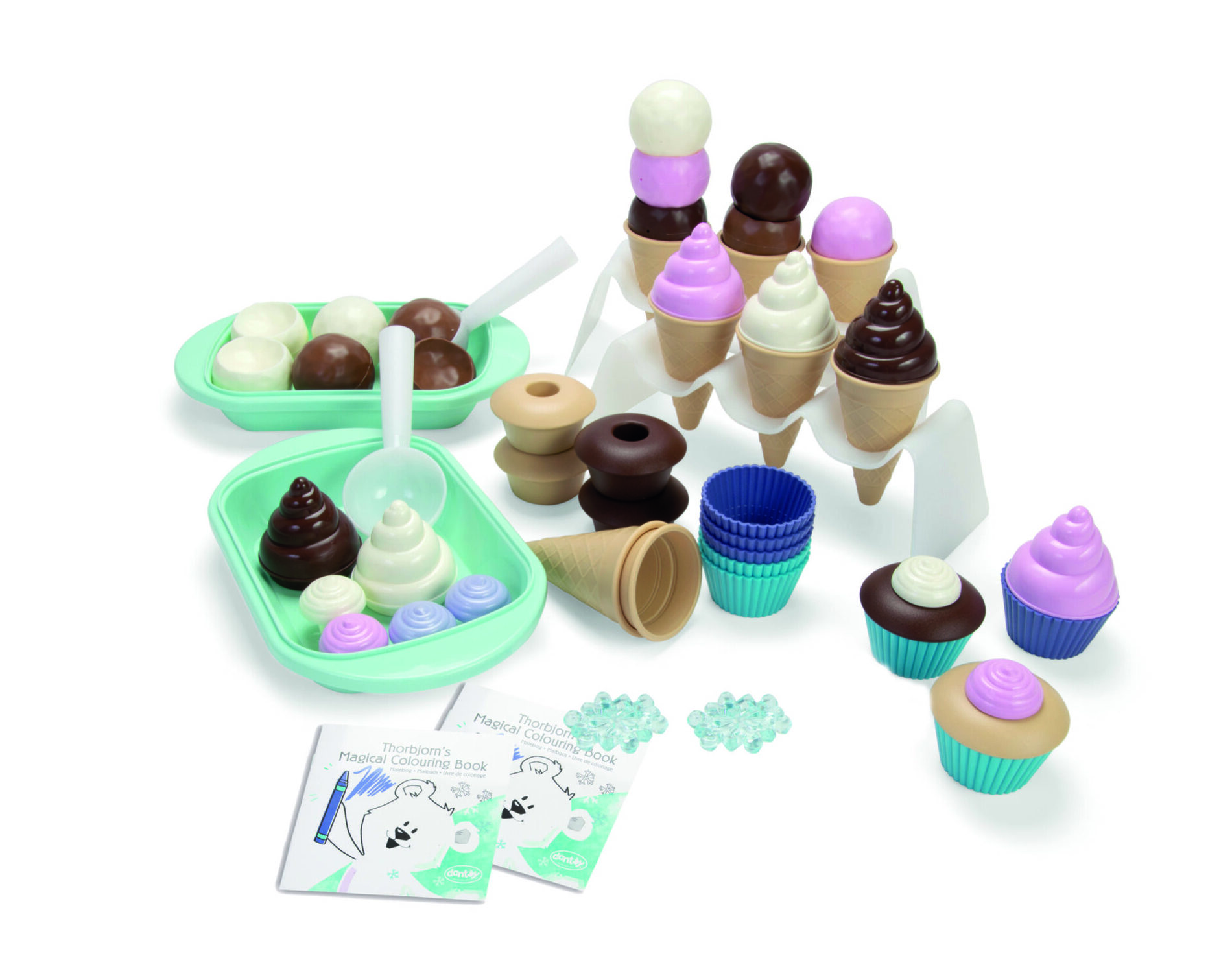 Dantoy Thorbjorn cupcake en ice cream set 56-delig