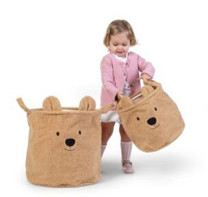 Opbergmand 40 x 40 x 40 cm Teddy Beige foto 2