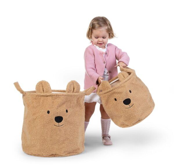Opbergmand 40 x 40 x 40 cm Teddy Beige