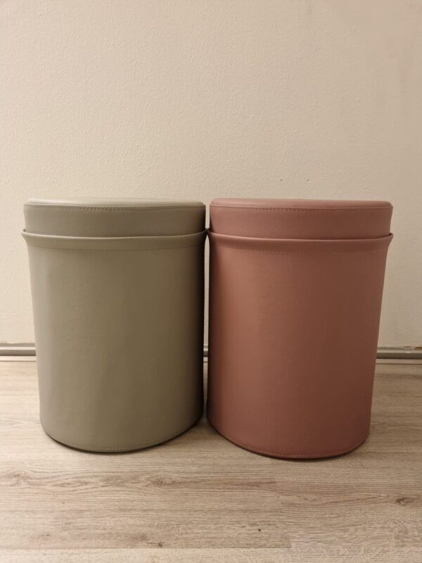 Poefje rond 40 x 30 cm – 140 kleuren beschikbaar