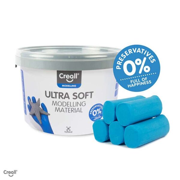 Creall Ultra Soft Klei 1100 Gram – Blauw foto 1