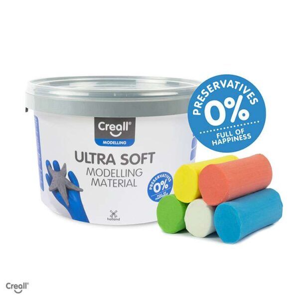 Creall Ultra Soft Klei 1100 Gram – Heldere Kleuren