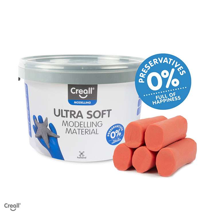 Creall Ultra Soft Klei 1100 Gram - Rood