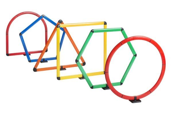 Set van 6 geometrische obstakels