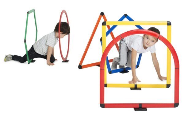 Set van 6 geometrische obstakels