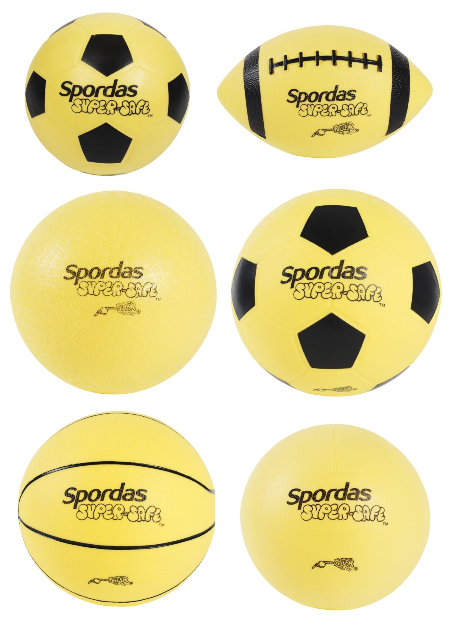 Superveilige Vinyl ballen - Set van 6