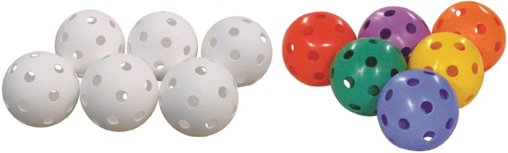 Vloerhockey ballen - 6 stuks