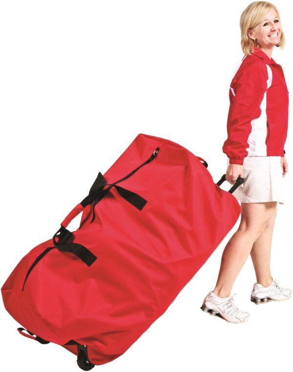 Grote Rode Sporttas met wieltjes