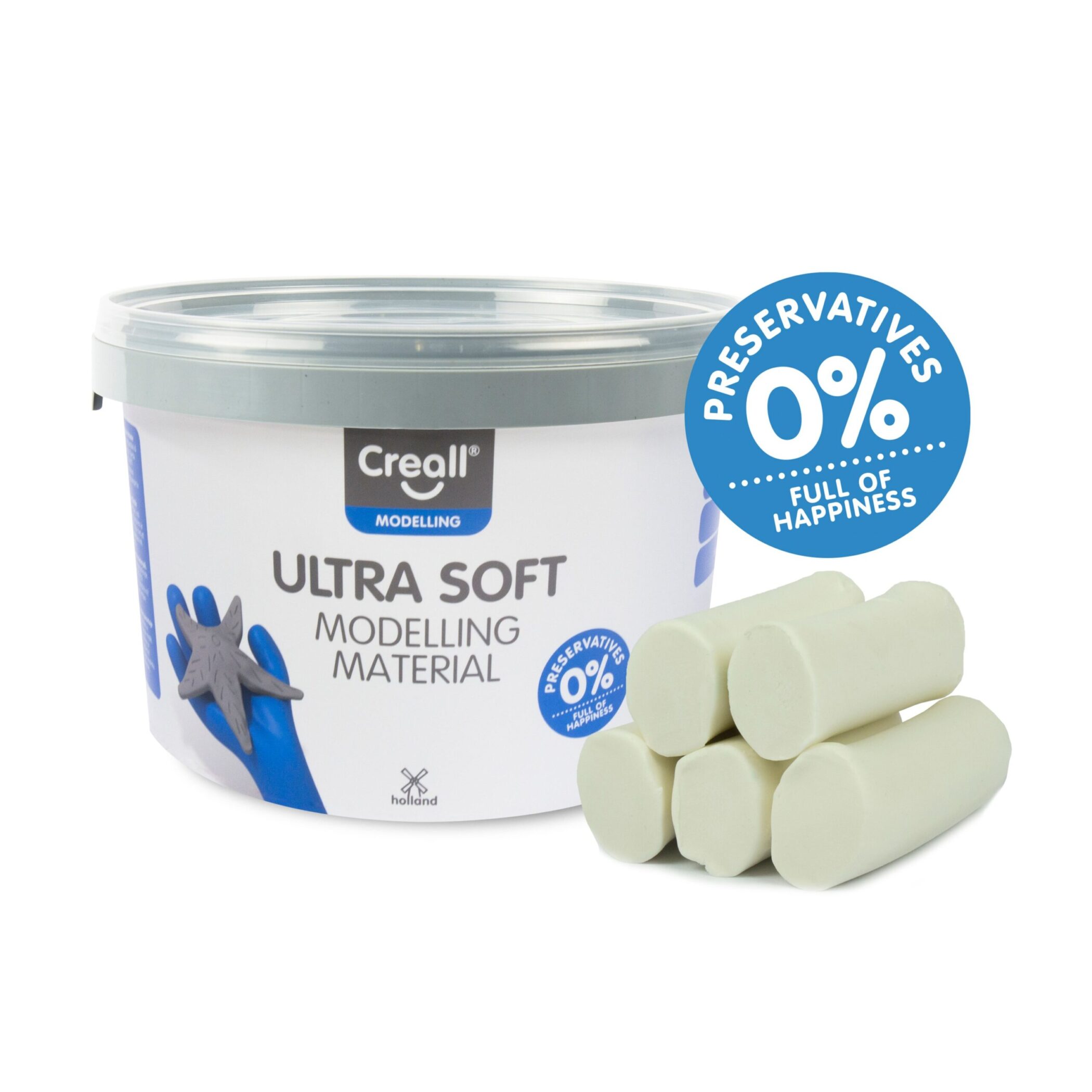 Creall Ultra Soft Klei 1100 Gram - Wit