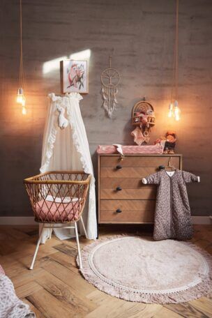 Deken Spring Knit 100 x 150 cm – Rosewood foto 2