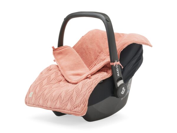 Voetenzak voor Autostoel & Kinderwagen – Spring Knit – Rosewood foto 1