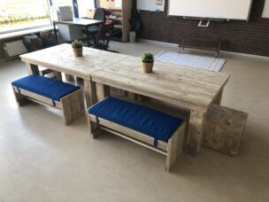 Steigerhouten Set Hoog – 180 cm foto 2