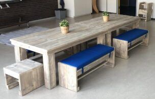 Steigerhouten Set Hoog – 180 cm