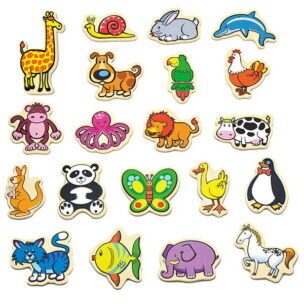 Magneetfiguren Dieren 20-delig