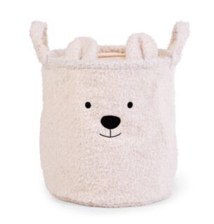 Opbergmand 40 x 40 x 40 cm Teddy Ecru