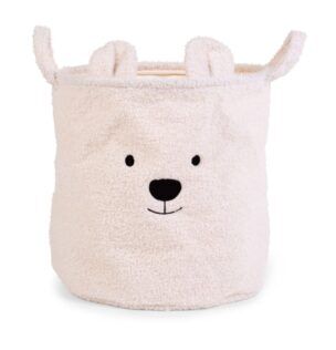 Oprbergmand 30 x 30 x 30 cm Teddy Ecru