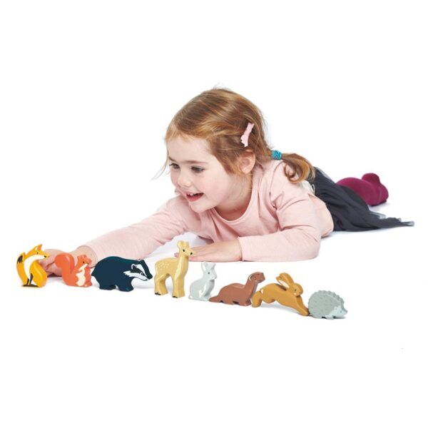 Tender Leaf Set Houten Bosdieren