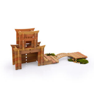 Guidecraft Tabletop Notch Blocks – Eastern 87-delig foto 2