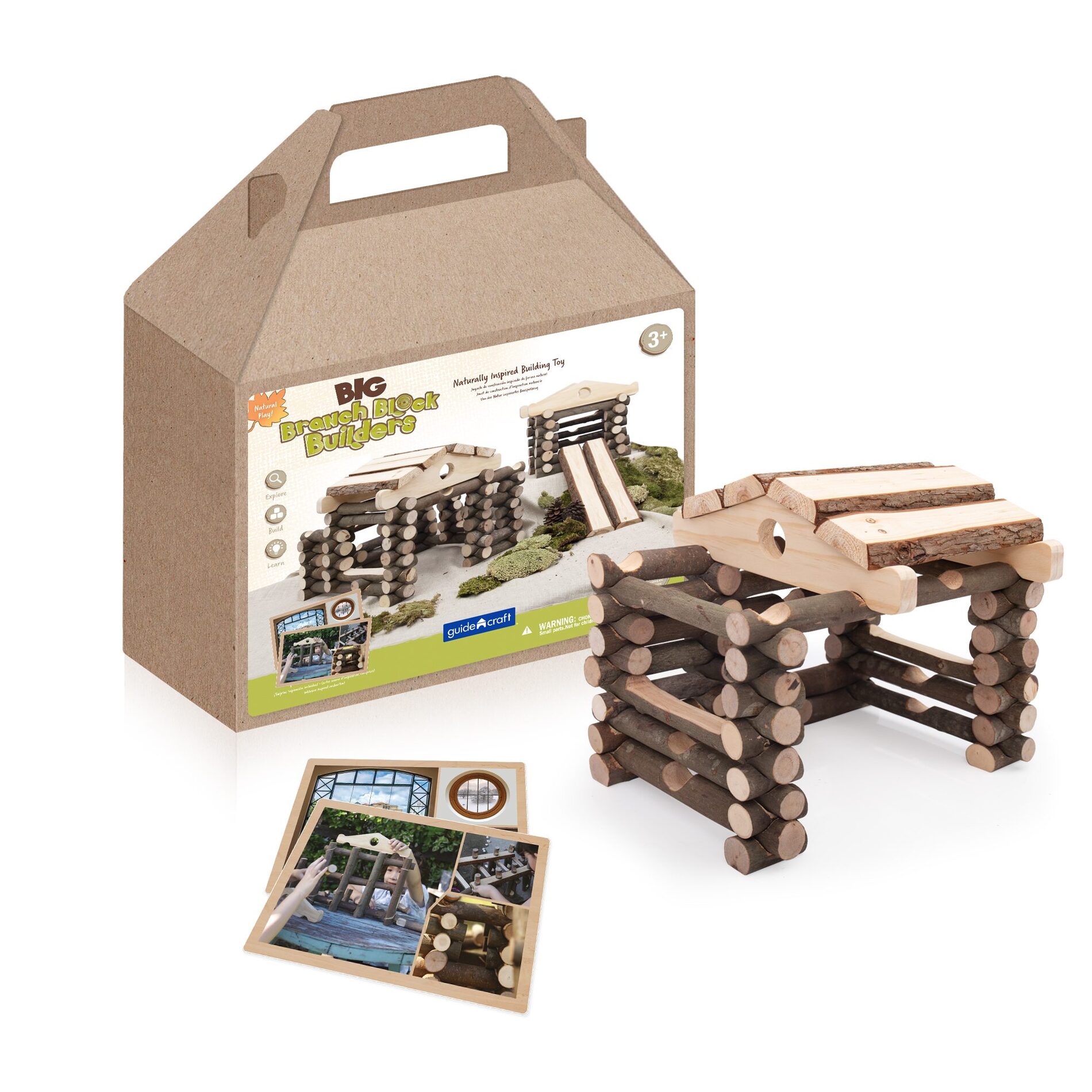 Guidecraft Big Branch Block Builders – 125 st. set