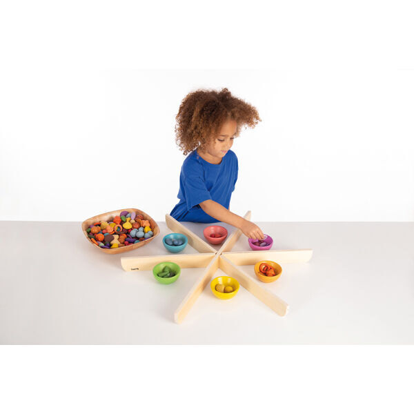 Verdeelkruis voor ronde lichttafel