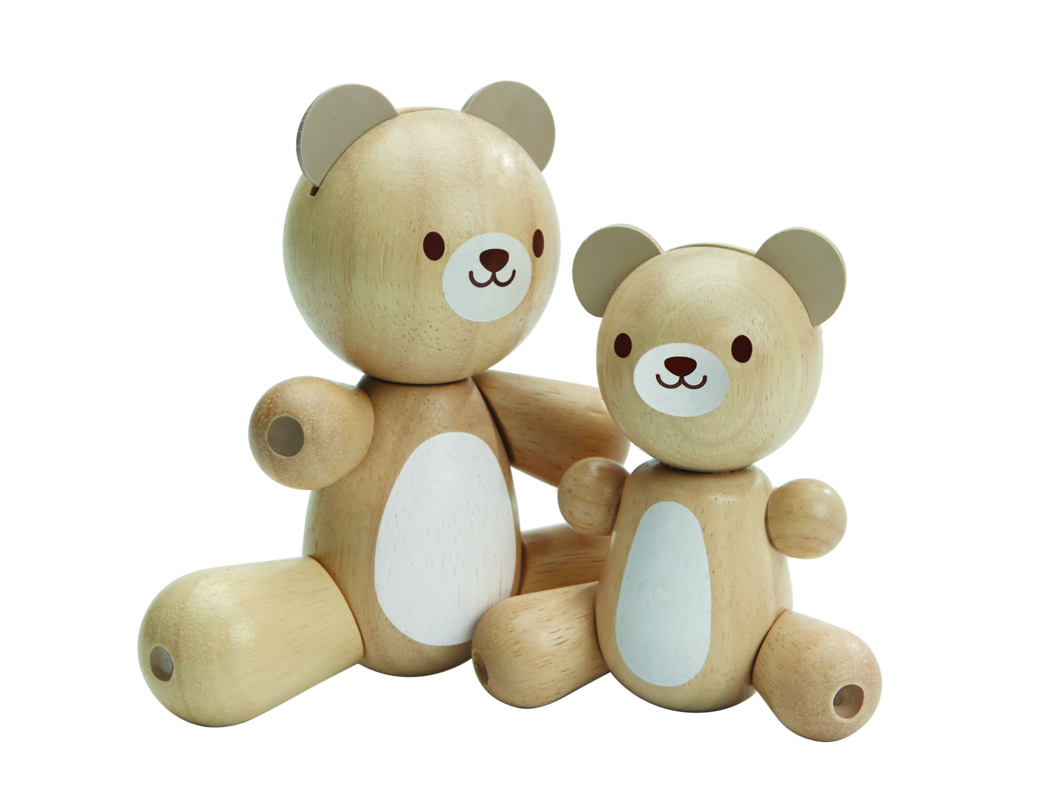 Plan Toys Houten beren - grote beer en kleine beer