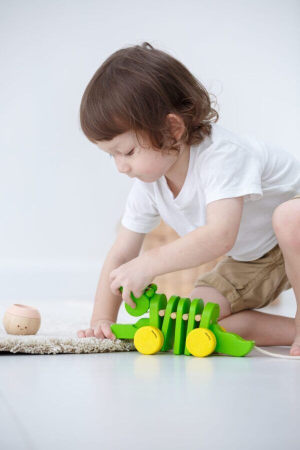 Plan Toys Houten Trekdier Dansende Krokodil