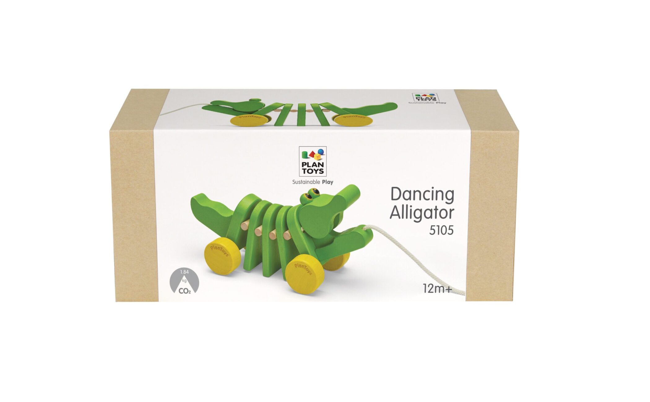 Plan Toys Houten Trekdier Dansende Krokodil