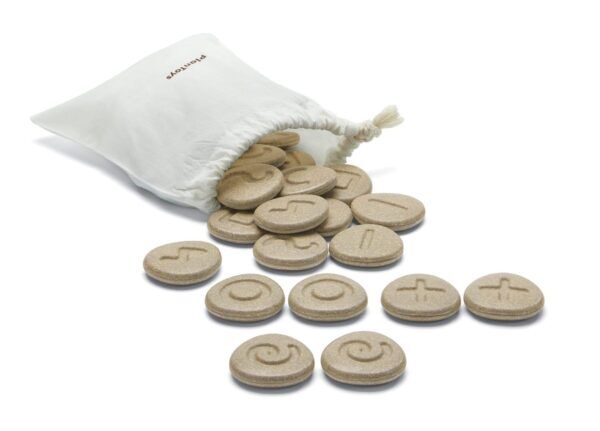 Plan Toys Houten Sensory Play Tactical Stones (24-delig)