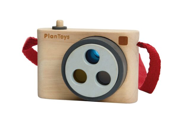 Plan Toys Houten Camera met kleurlens foto 2