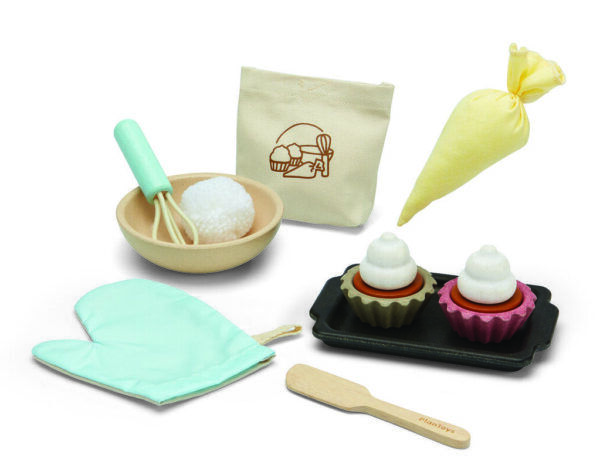 Plan Toys Houten Cupcake Set