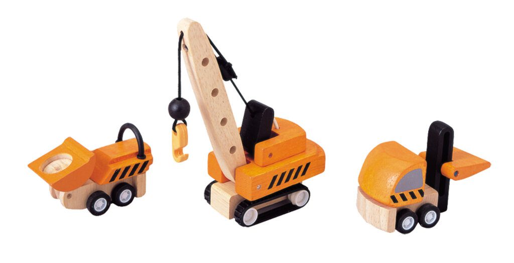 Plan Toys Houten Constructiewagens
