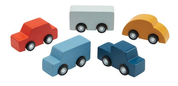 Plan Toys Houten Mini auto’s set foto 1