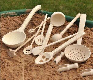 Zeven, roerstaafjes, schepjes en spanen – 12 stuks