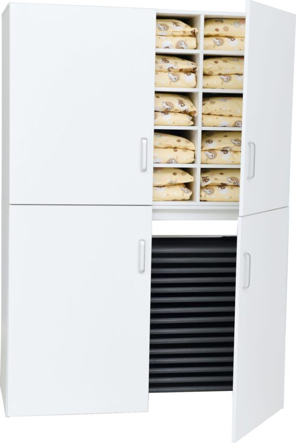 Opbergkast voor rustbedden en beddengoed Wit